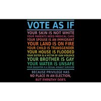 Vote As If Your Skin Is Not White Humans Rights Bumper Sticker