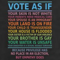 Vote As If Your Skin Is Not White Humans Rights Adult Drive Performance Visor
