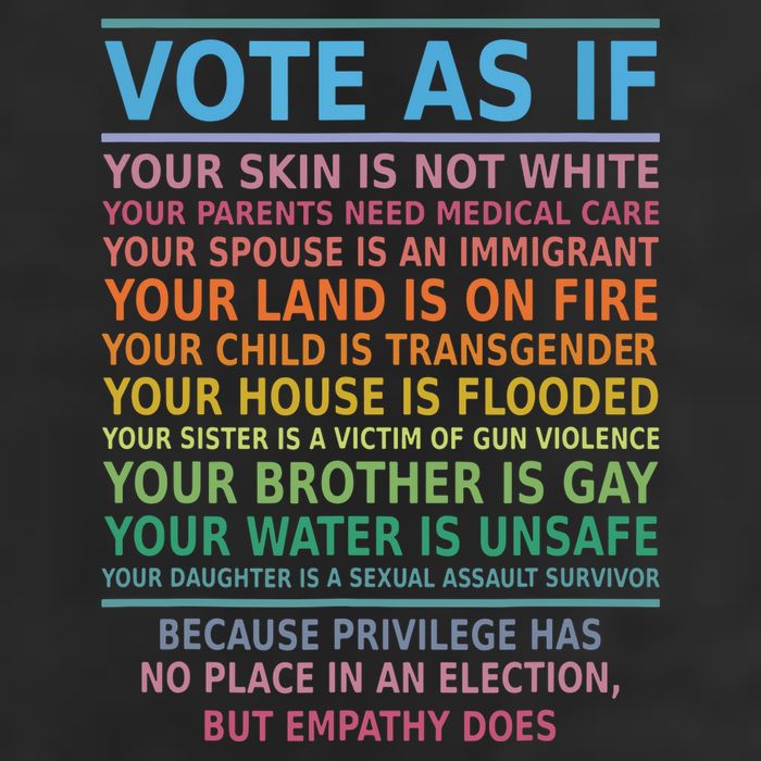 Vote As If Your Skin Is Not White Humans Rights Adult Drive Performance Visor
