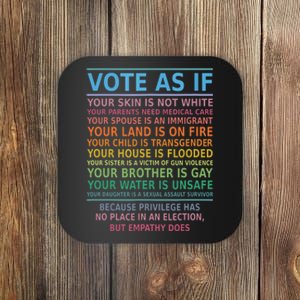 Vote As If Your Skin Is Not White Humans Rights Coaster