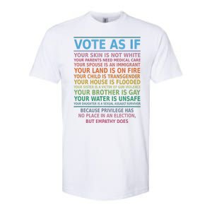 Vote As If Your Skin Is Not White Humans Rights Softstyle CVC T-Shirt