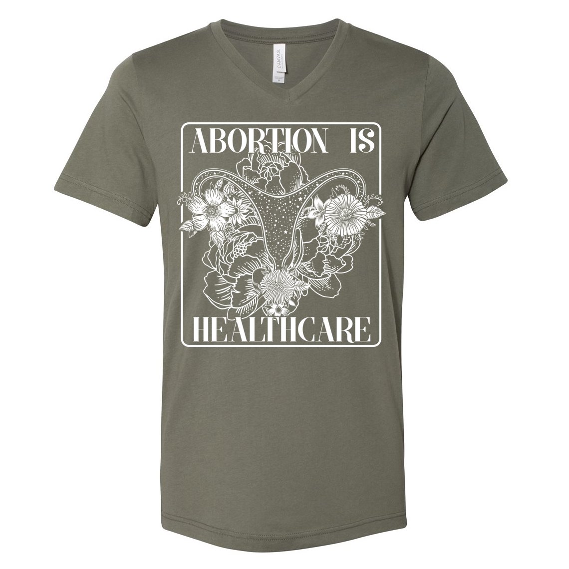Vintage Abortions Is Healthcare Pro Roe Womens Rights V-Neck T-Shirt