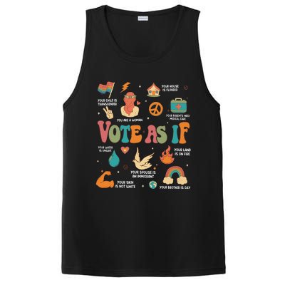 Vote As If Feminist Gift Empower Women 2024 Advocacy PosiCharge Competitor Tank