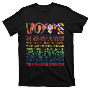 Vote As If Your Life Depends On It Kamala For The People T-Shirt