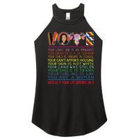 Vote As If Your Life Depends On It Kamala For The People Women's Perfect Tri Rocker Tank