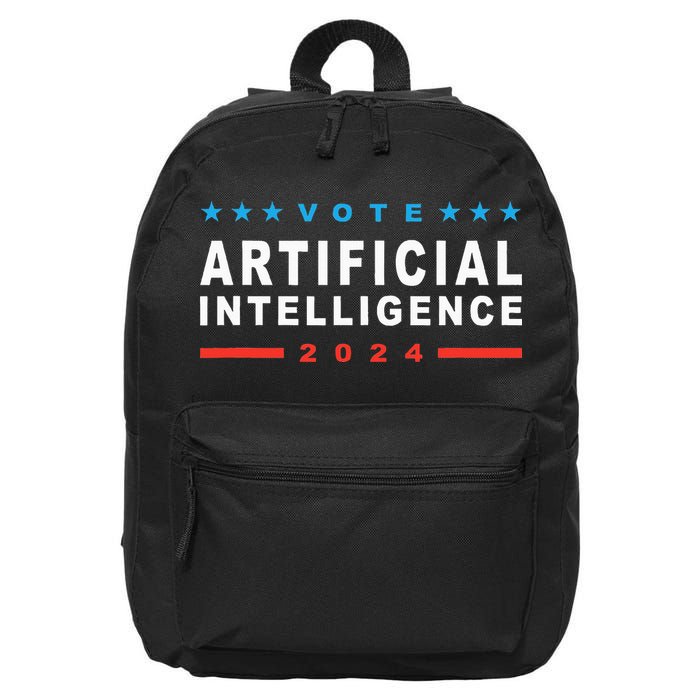 Vote Artificial Intelligence 2024 16 in Basic Backpack