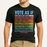 Vote As If Your Skin Is Not White HumanS Rights Cooling Performance Crew T-Shirt