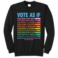 Vote As If Your Skin Is Not White HumanS Rights Sweatshirt