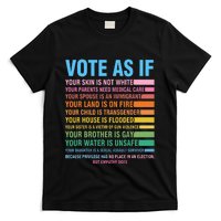 Vote As If Your Skin Is Not White HumanS Rights T-Shirt