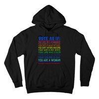 Vote As If Your Life Depends On It Human Rights Hoodie