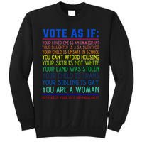 Vote As If Your Life Depends On It Human Rights Sweatshirt