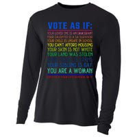 Vote As If Your Life Depends On It Human Rights Cooling Performance Long Sleeve Crew