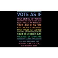 Vote As If Your Skin Is Not White HumanS Rights Apparel Gift Bumper Sticker