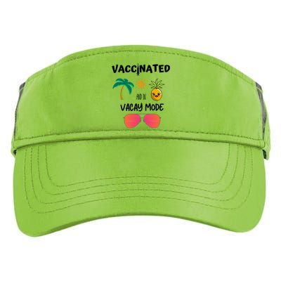 Vaccinated And In Vacay Mode Cute Gift Adult Drive Performance Visor