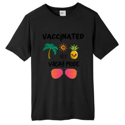 Vaccinated And In Vacay Mode Cute Gift Tall Fusion ChromaSoft Performance T-Shirt