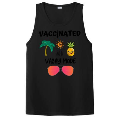 Vaccinated And In Vacay Mode Cute Gift PosiCharge Competitor Tank