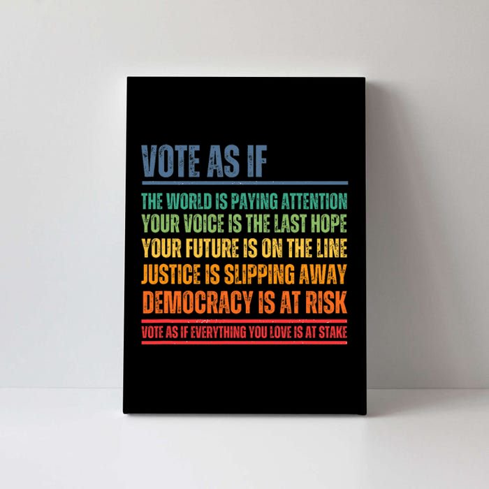 Vote As If Canvas