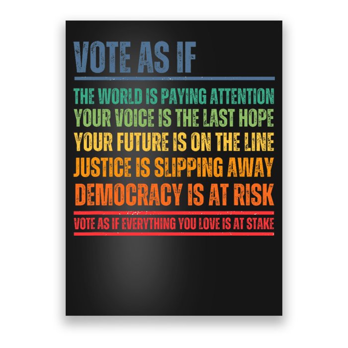 Vote As If Poster