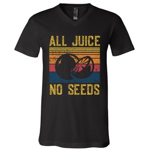 Vasectomy All Juice No Seed V-Neck T-Shirt