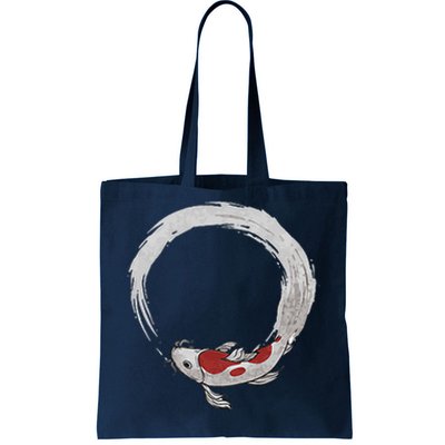 Vintage Asian Japanese Koi Carp Nishikigoi Koi Fish Tote Bag