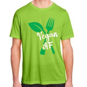 Vegan Af Leaf And Fork Go Vegan Gift Adult ChromaSoft Performance T-Shirt