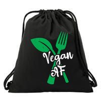 Vegan Af Leaf And Fork Go Vegan Gift Drawstring Bag