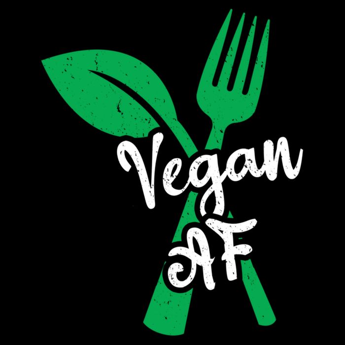 Vegan Af Leaf And Fork Go Vegan Gift Drawstring Bag
