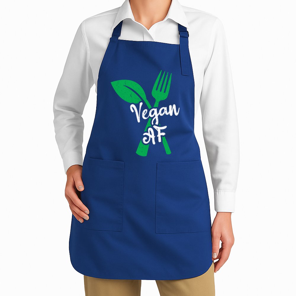 Vegan Af Leaf And Fork Go Vegan Gift Apron