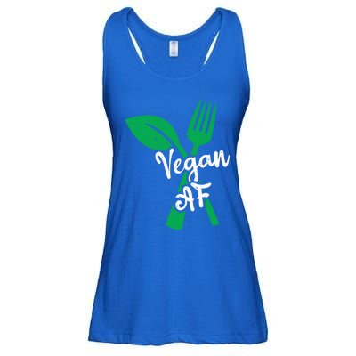 Vegan Af Leaf And Fork Go Vegan Gift Ladies Essential Flowy Tank