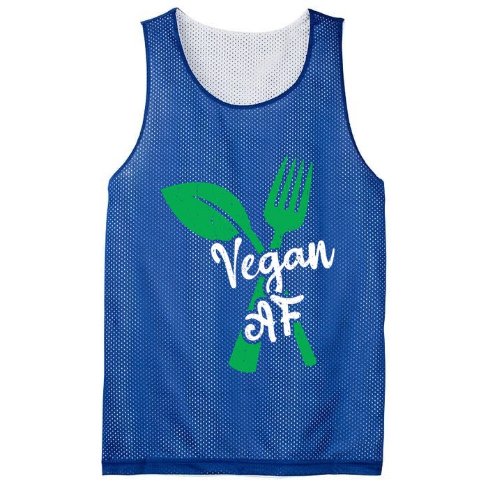 Vegan Af Leaf And Fork Go Vegan Gift Mesh Reversible Basketball Jersey Tank