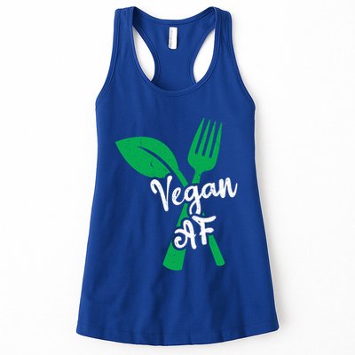 Vegan Af Leaf And Fork Go Vegan Gift Womens Tank Top