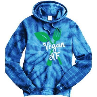 Vegan Af Leaf And Fork Go Vegan Gift Tie Dye Hoodie