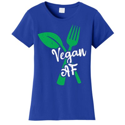 Vegan Af Leaf And Fork Go Vegan Gift Women's T-Shirt