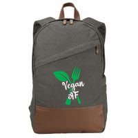 Vegan Af Leaf And Fork Go Vegan Gift Cotton Canvas Backpack