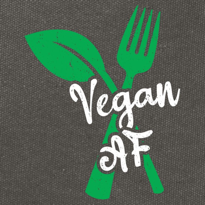 Vegan Af Leaf And Fork Go Vegan Gift Cotton Canvas Backpack