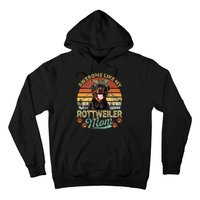 Vintage Awesome Like My Rottweiler Mom Dog Mom Hoodie