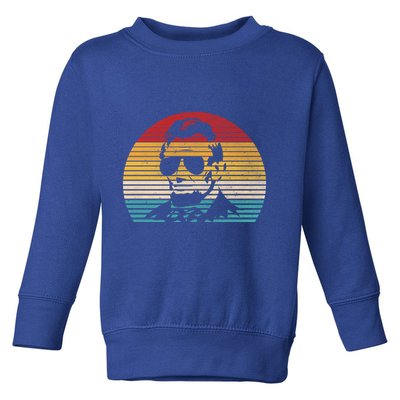 Vintage Abraham Lincoln 4th July Old School Classic Party Gift Toddler Sweatshirt