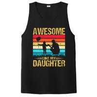 Vintage Awesome Like My Daughter Dad Father's Day PosiCharge Competitor Tank