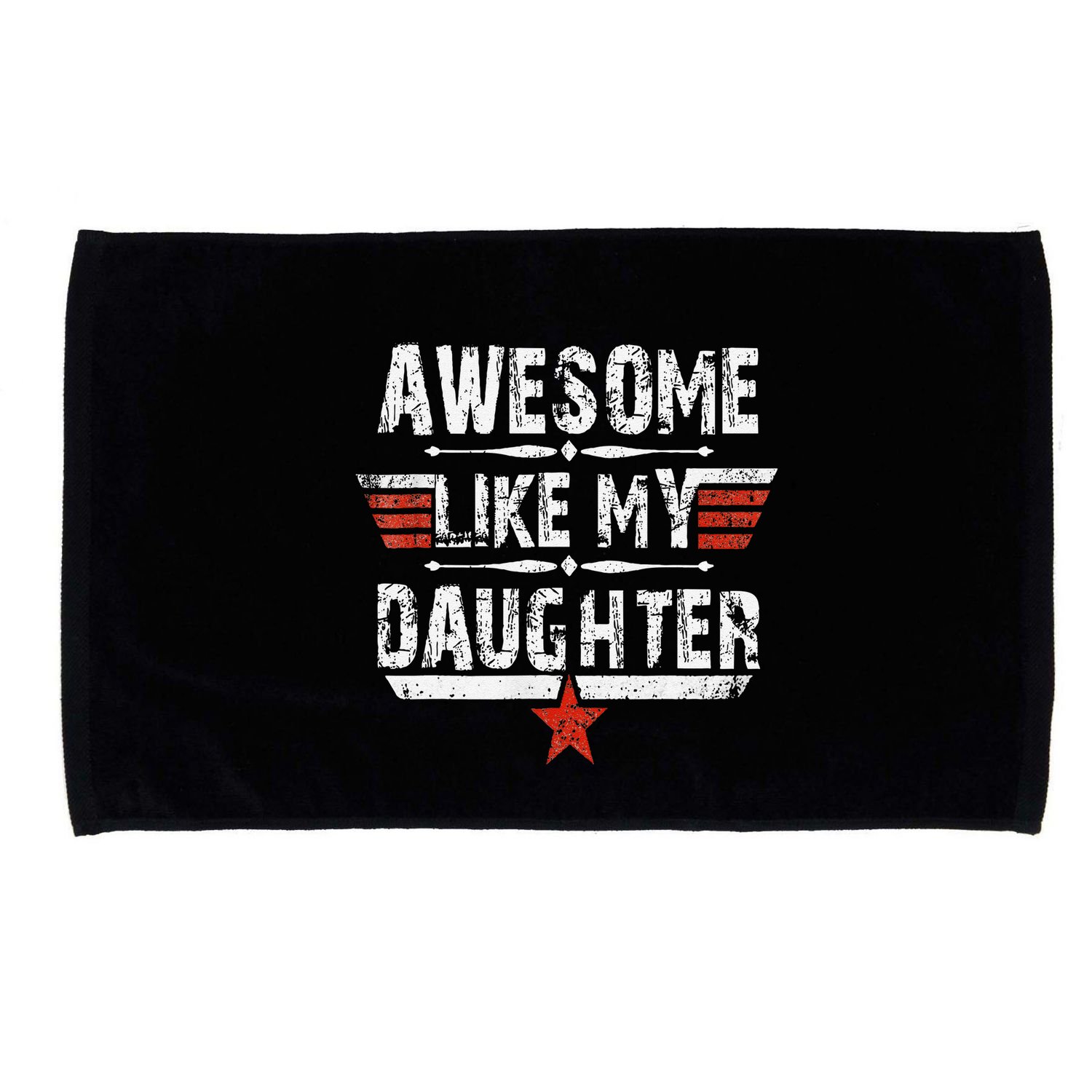 Vintage Awesome Like My Daughter Dad FatherS Day Microfiber Hand Towel
