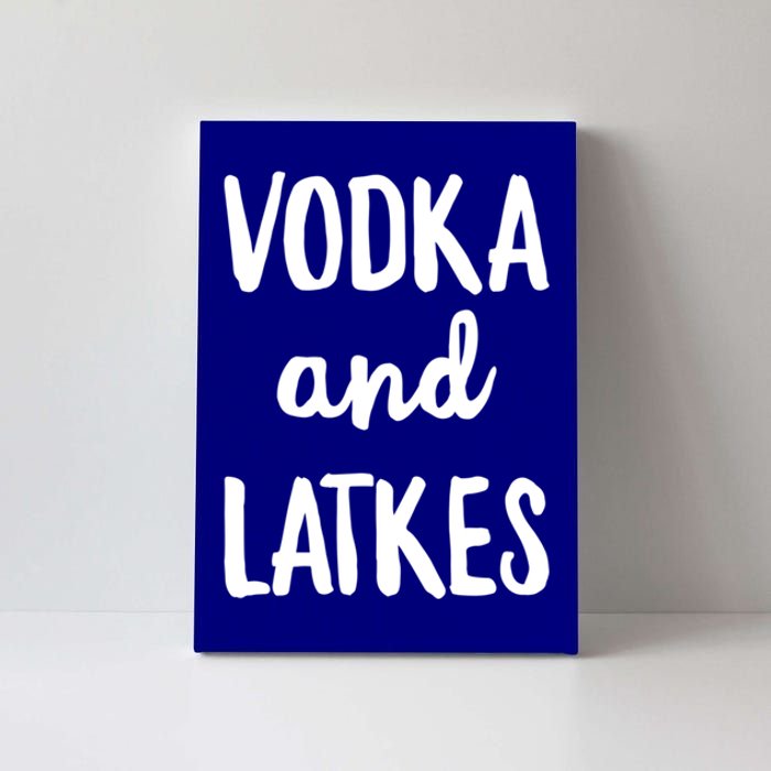 Vodka And Latkes Funny Hanukkah Party Get Lit Gift Canvas