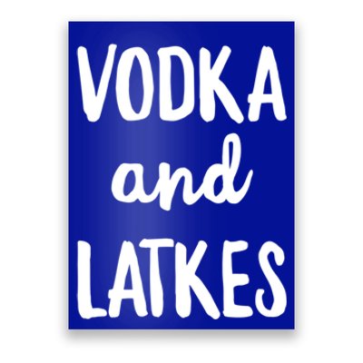 Vodka And Latkes Funny Hanukkah Party Get Lit Gift Poster