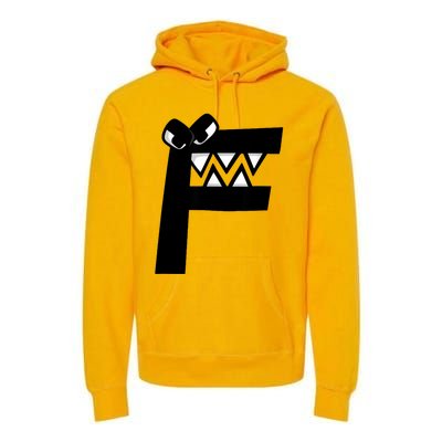 Villain Alphabet Lore F Costume Matching Evil Letter Premium Hoodie