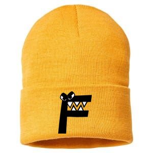 Villain Alphabet Lore F Costume Matching Evil Letter Sustainable Knit Beanie