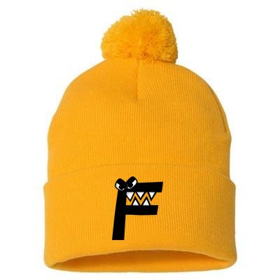 Villain Alphabet Lore F Costume Matching Evil Letter Pom Pom 12in Knit Beanie