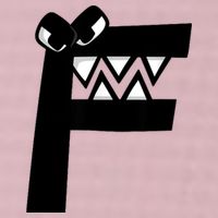 Villain Alphabet Lore F Costume Matching Evil Letter 25L Jumbo Tote