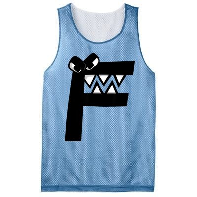 Villain Alphabet Lore F Costume Matching Evil Letter Mesh Reversible Basketball Jersey Tank