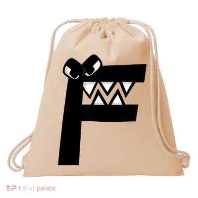 Villain Alphabet Lore F Costume Matching Evil Letter Drawstring Bag