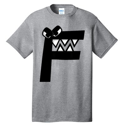 Villain Alphabet Lore F Costume Matching Evil Letter Tall T-Shirt