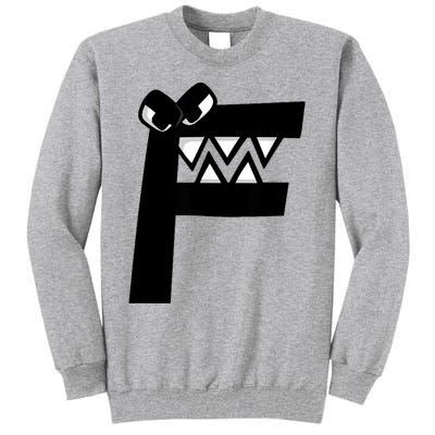 Villain Alphabet Lore F Costume Matching Evil Letter Tall Sweatshirt