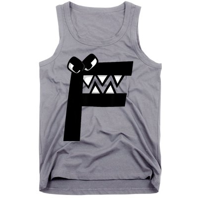 Villain Alphabet Lore F Costume Matching Evil Letter Tank Top